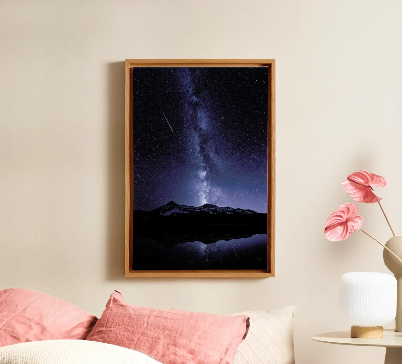 Galaxies Reflection - Toby Harriman tela con Cornice a cassetta da Pictufy
