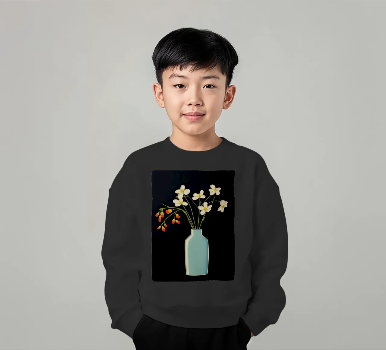 Semplicità in fiore felpa bambino da DaarbyN