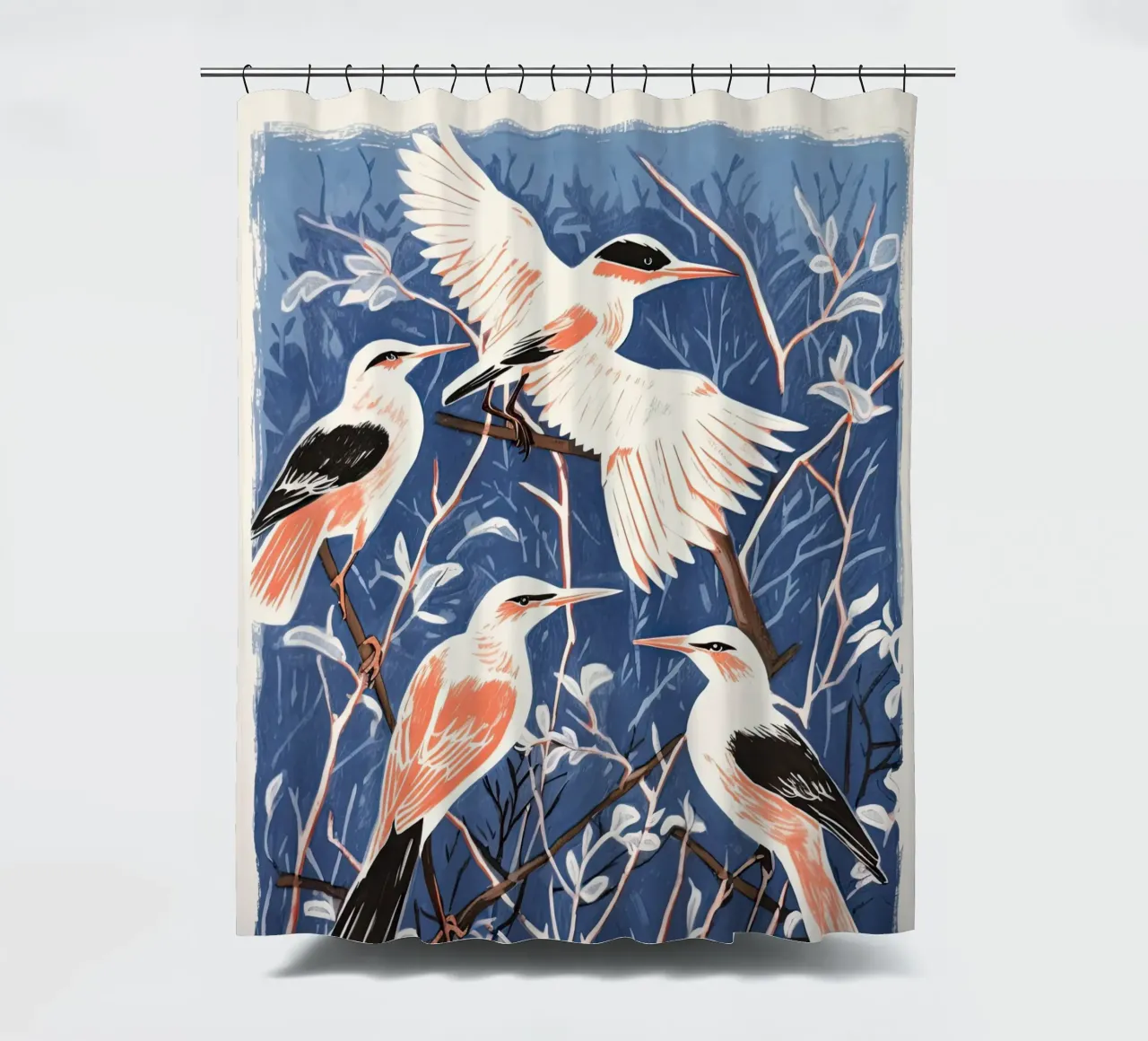 Ready To Fly shower curtain by DaarbyN