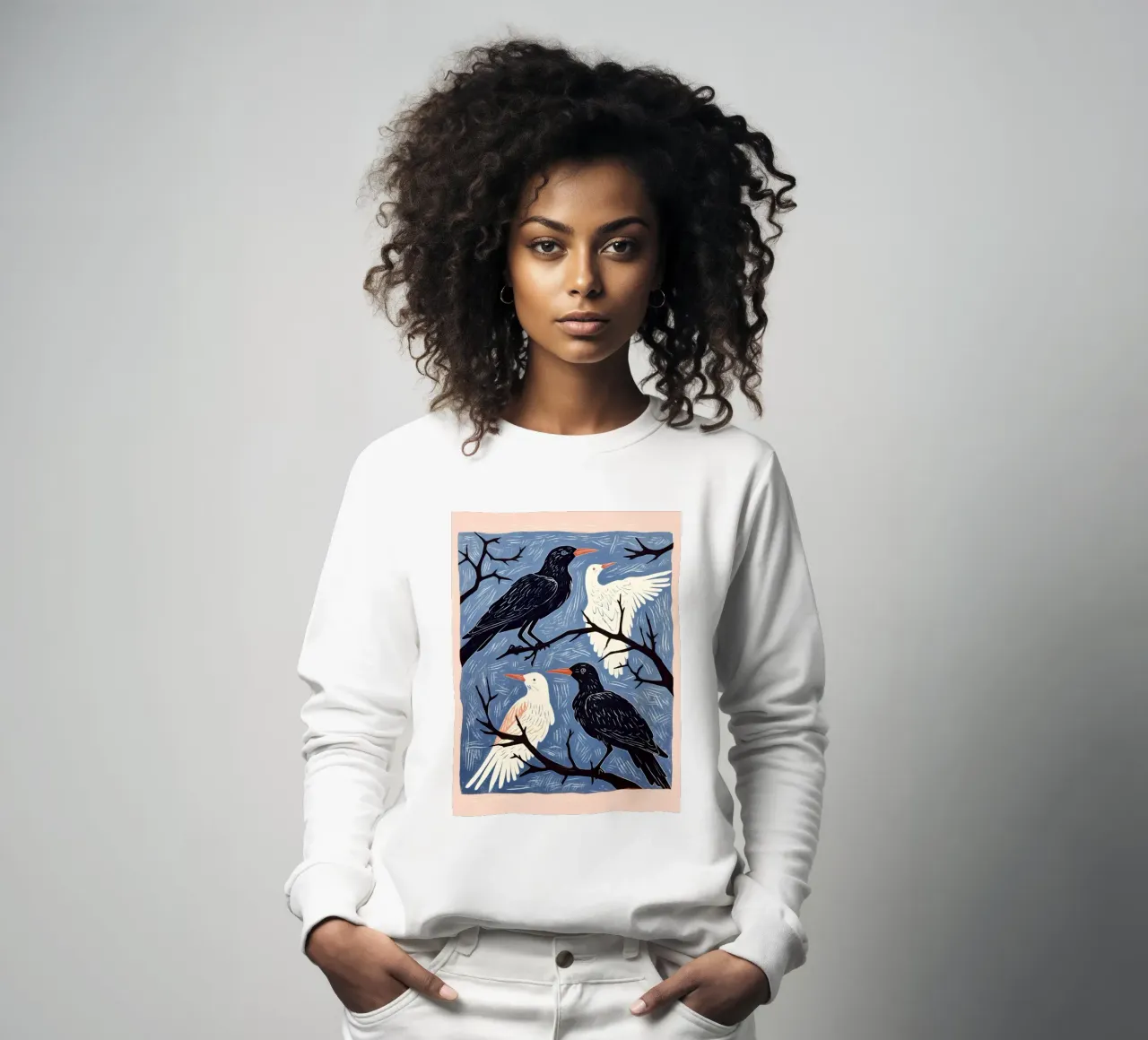 Vogelpraat sweatshirt van DaarbyN