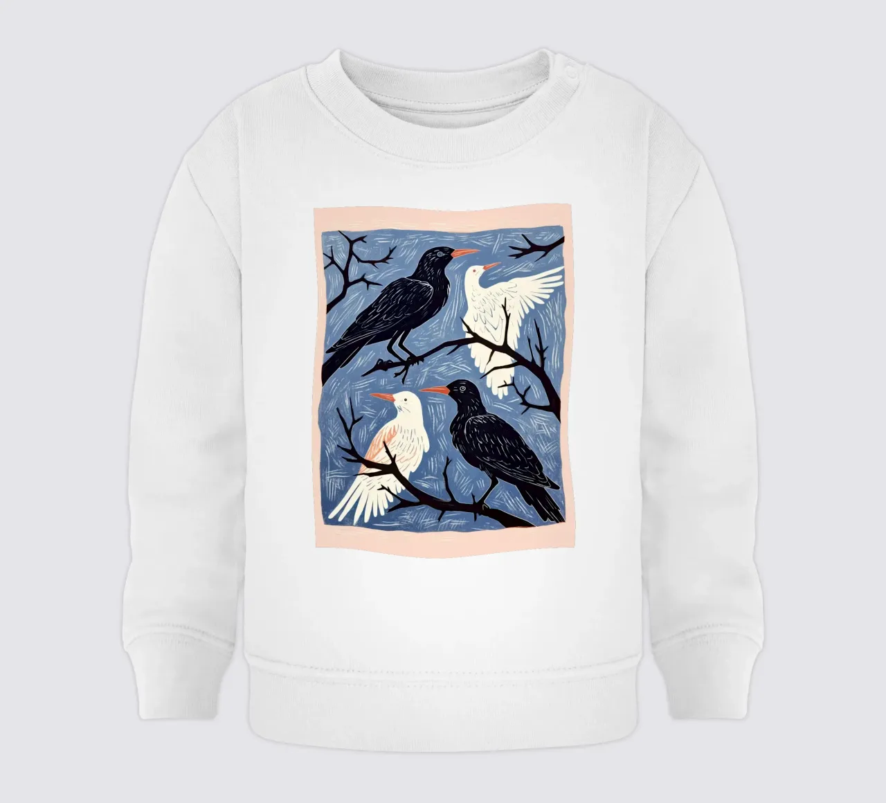 Parlare di uccelli felpa neonato da DaarbyN