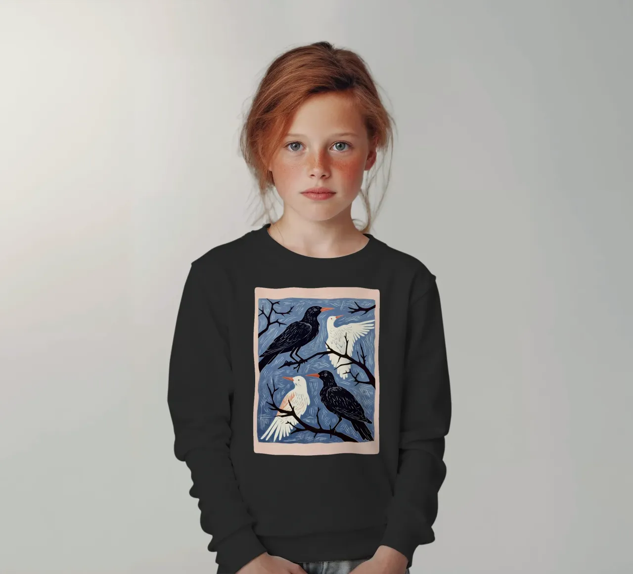 Parlare di uccelli felpa bambino da DaarbyN