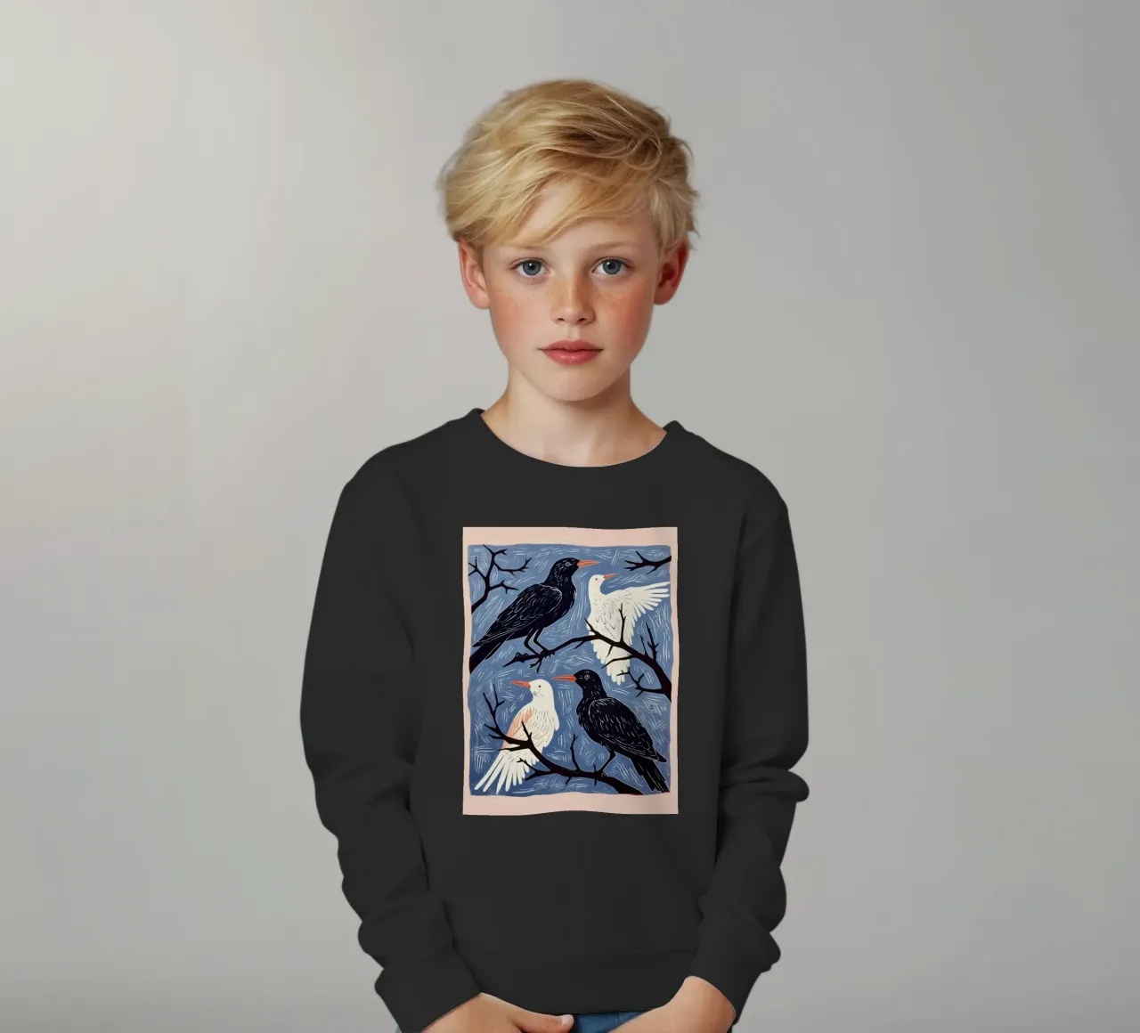 Parlare di uccelli felpa bambino da DaarbyN