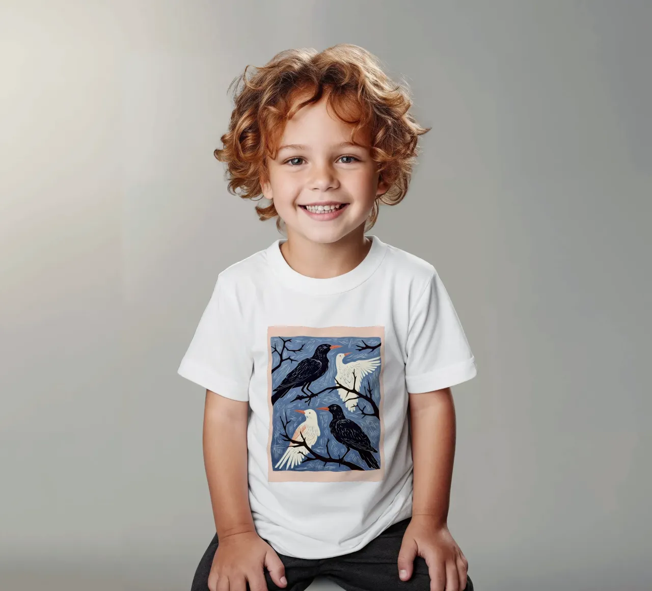 Parlare di uccelli t-shirt bambini da DaarbyN