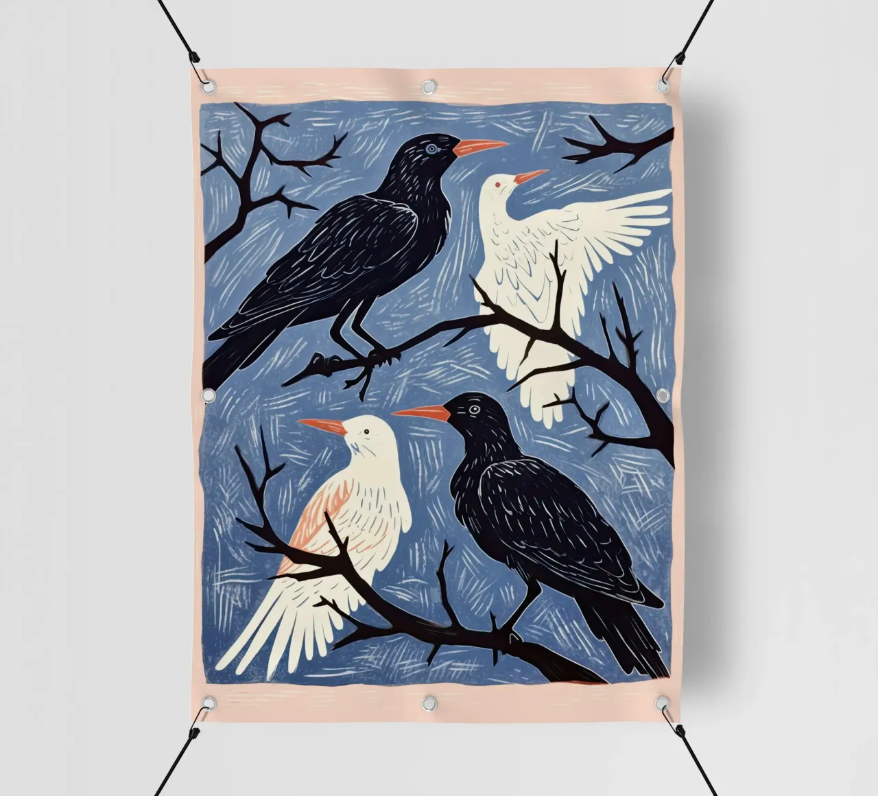 Parlare di uccelli telo in pvc da DaarbyN