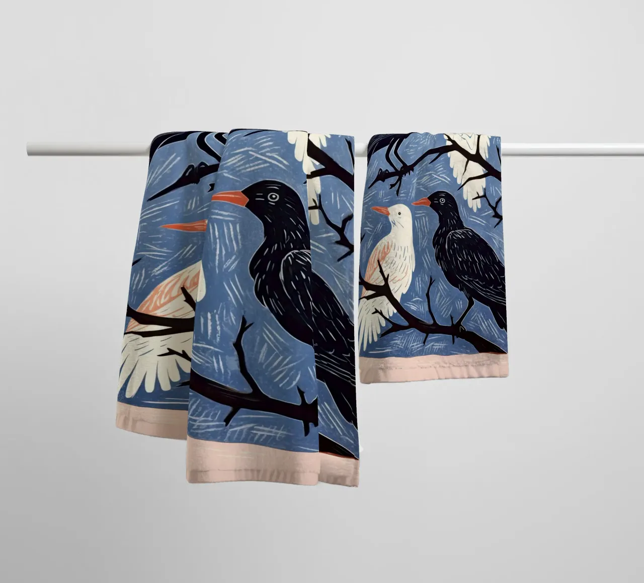 Parlare di uccelli asciugamano da bagno da DaarbyN