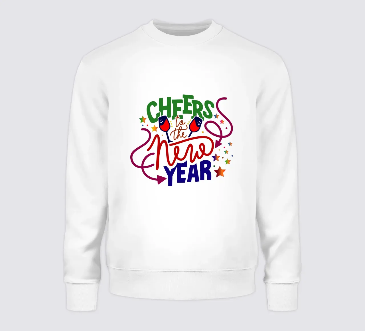 proost op het nieuwe jaar sweatshirt van onefeelshop