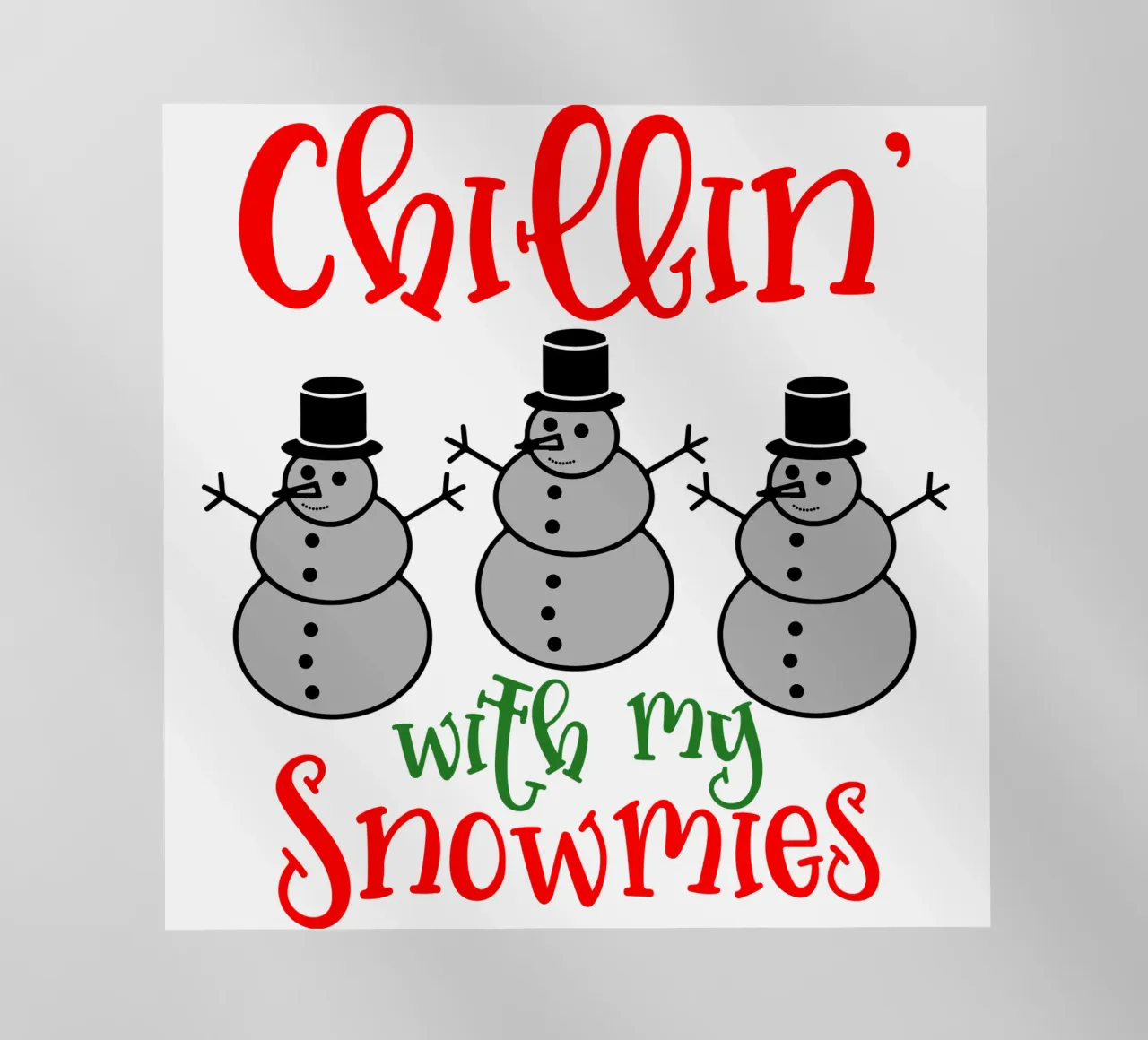 rilassarsi con i miei snowmies pellicola backlit da onefeelshop