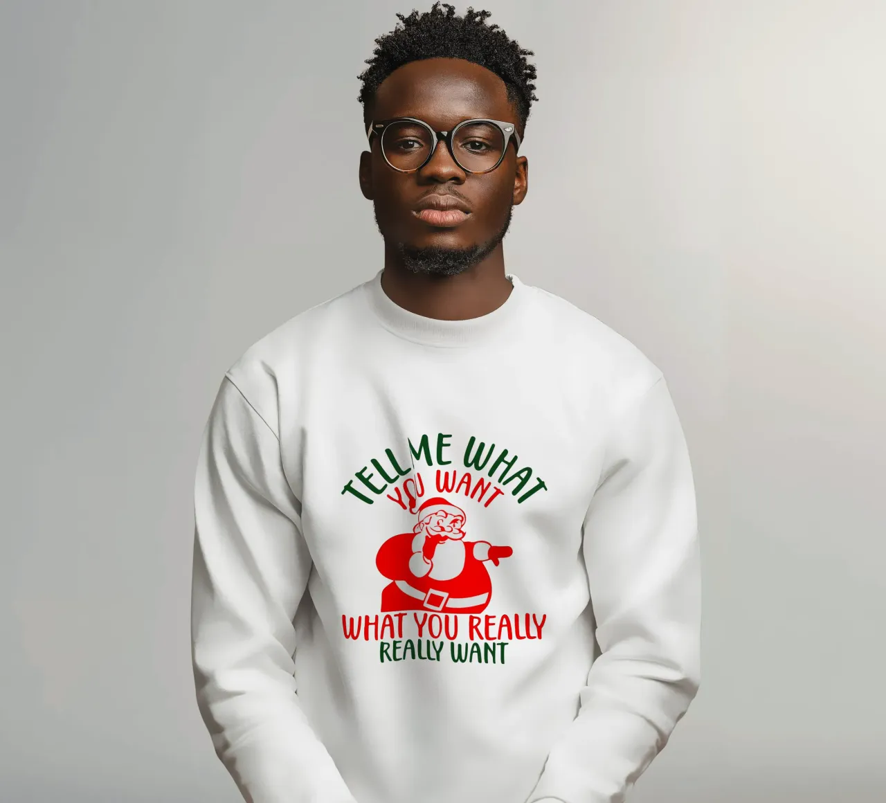 Babbo Natale dimmi cosa vuoi felpa da onefeelshop