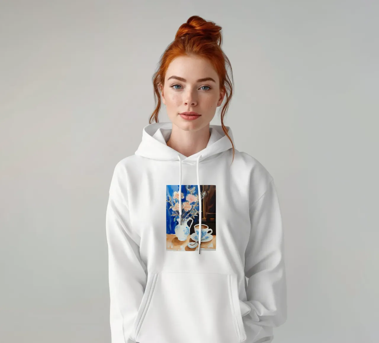 Café y flores sudadera con capucha de DaarbyN