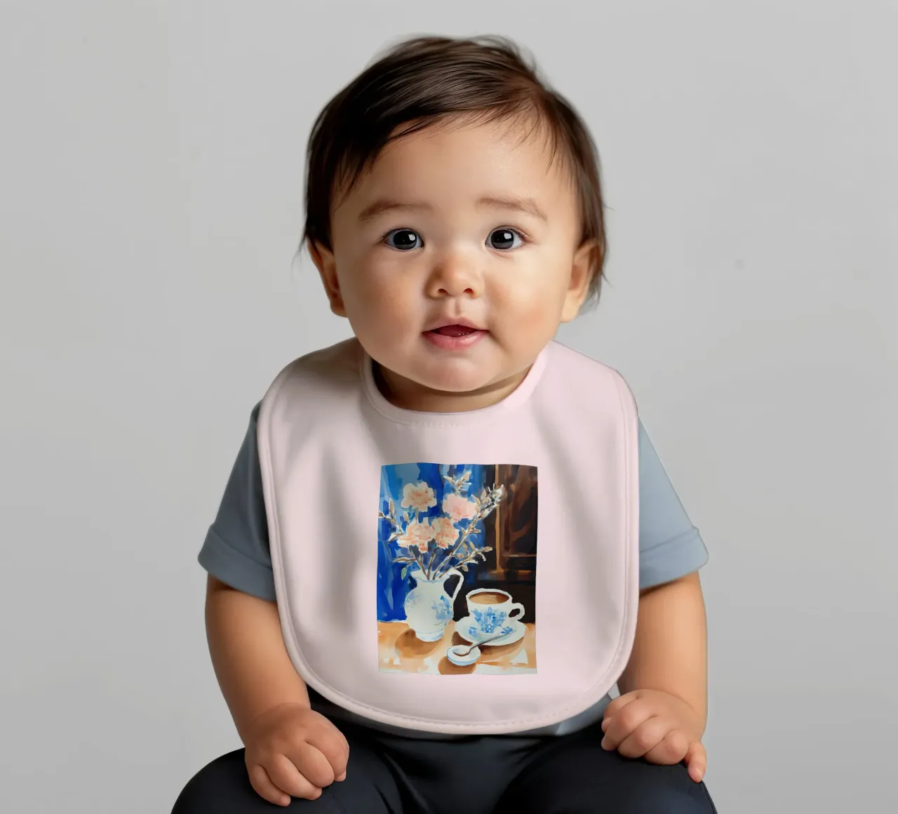 Caffè e fiori bavaglino da DaarbyN