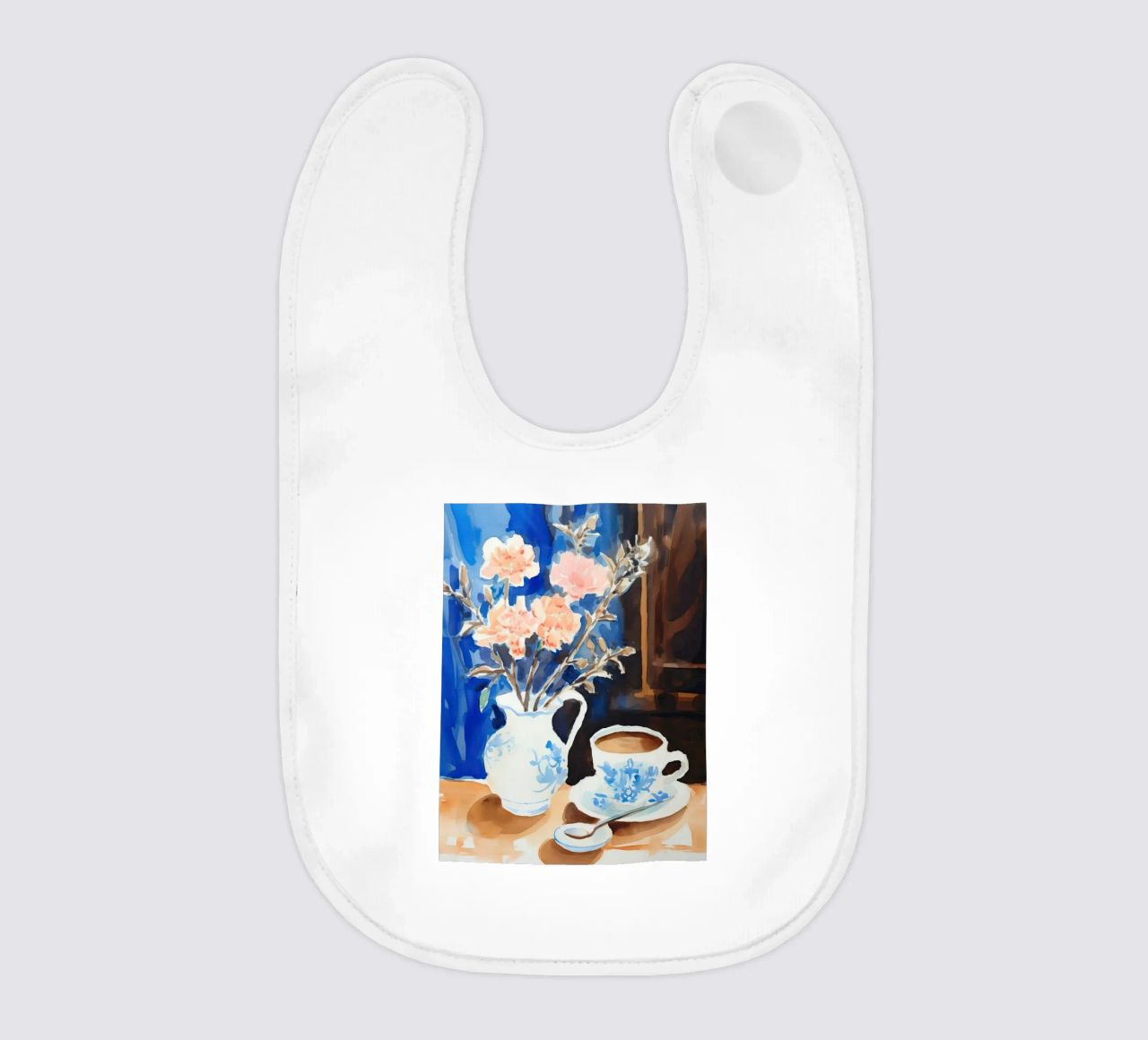 Caffè e fiori bavaglino da DaarbyN