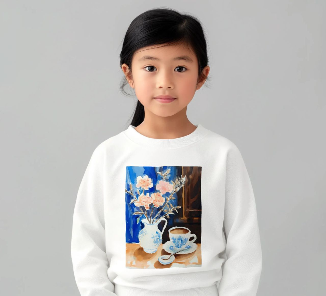 Caffè e fiori felpa bambino da DaarbyN