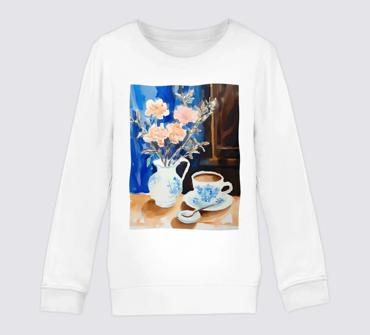 Coffee and Flowers kids sweatshirt by DaarbyN