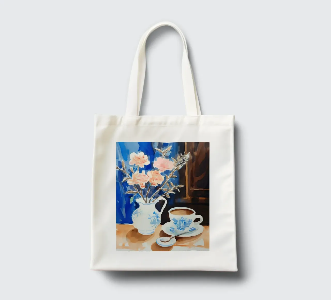 Caffè e fiori borsa in juta da DaarbyN