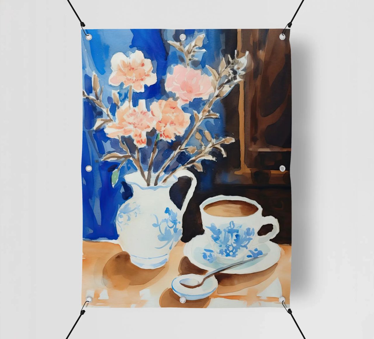 Caffè e fiori telo in pvc da DaarbyN