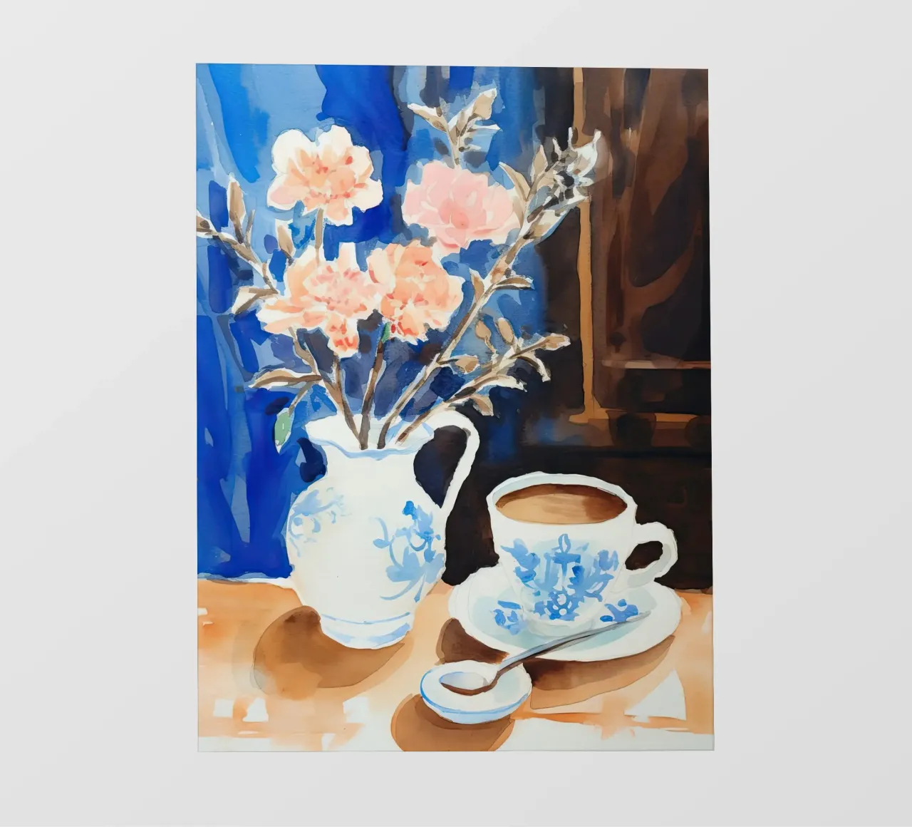Caffè e fiori telo in pvc da DaarbyN