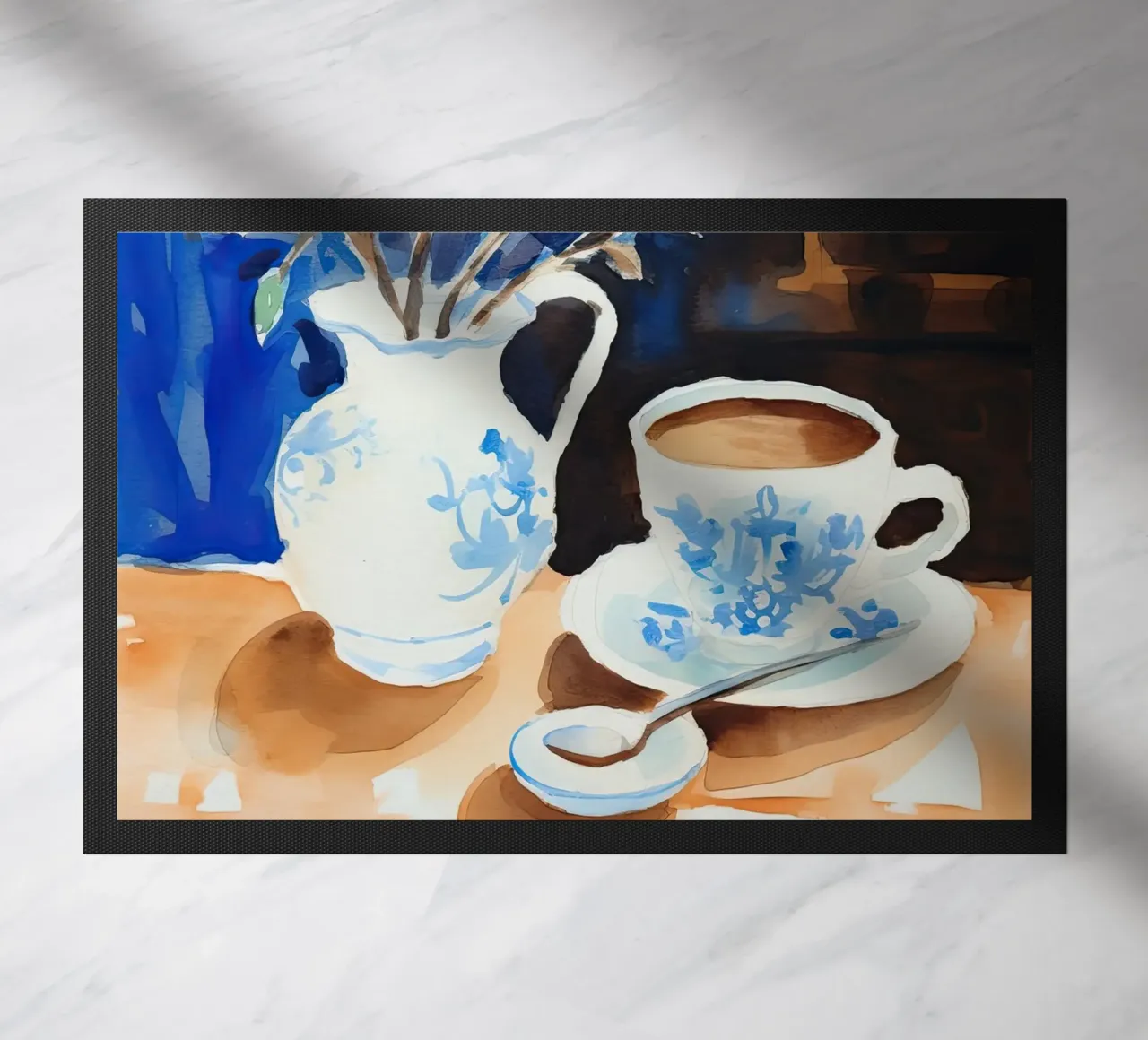 Caffè e fiori zerbino da DaarbyN