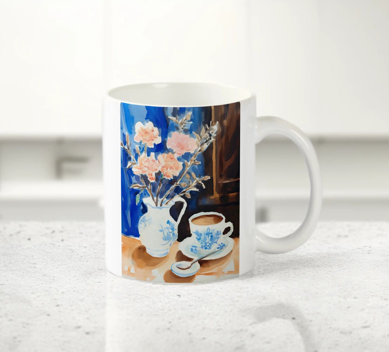 Caffè e fiori tazza in ceramica da DaarbyN