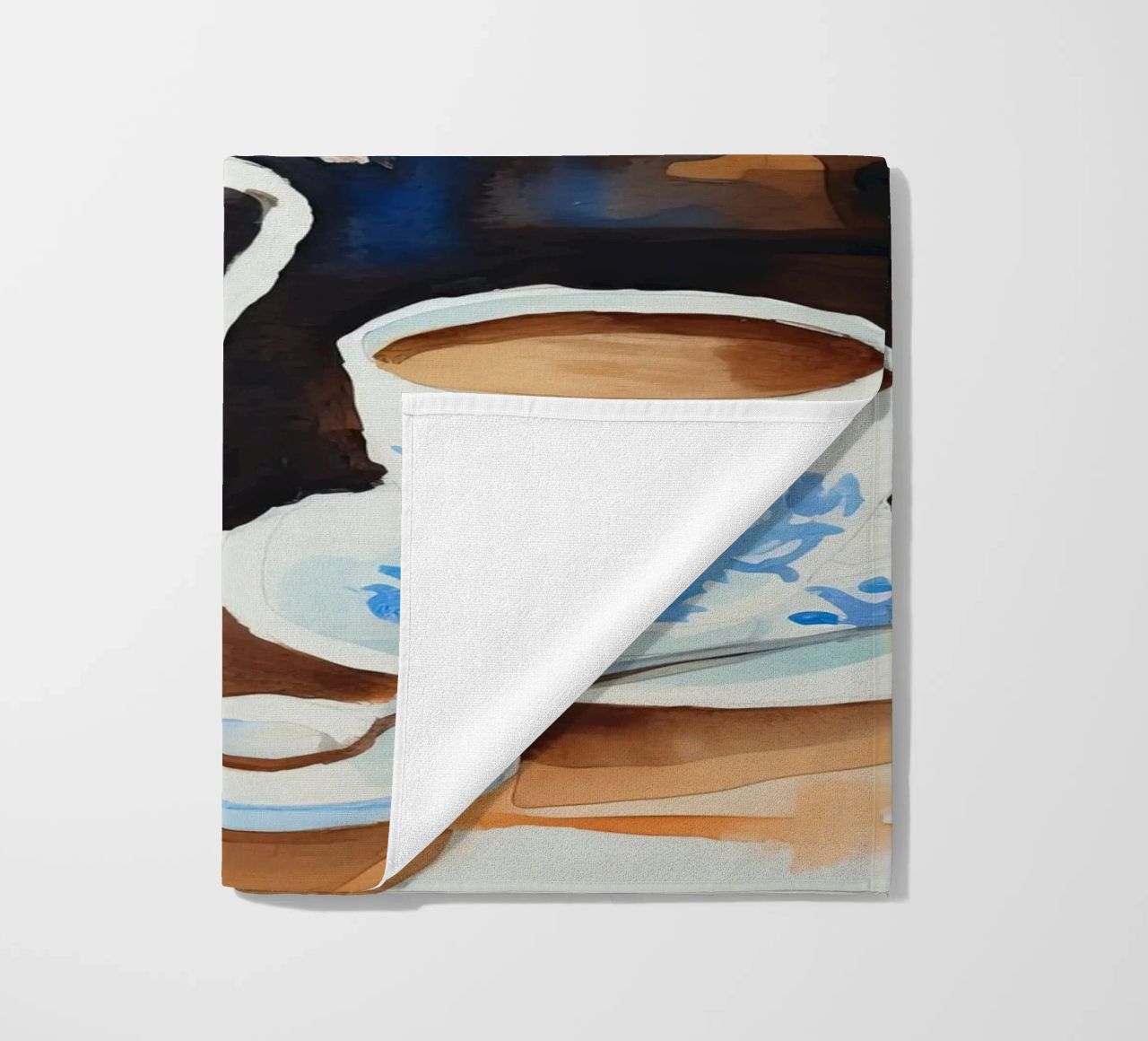 Caffè e fiori telo mare da DaarbyN