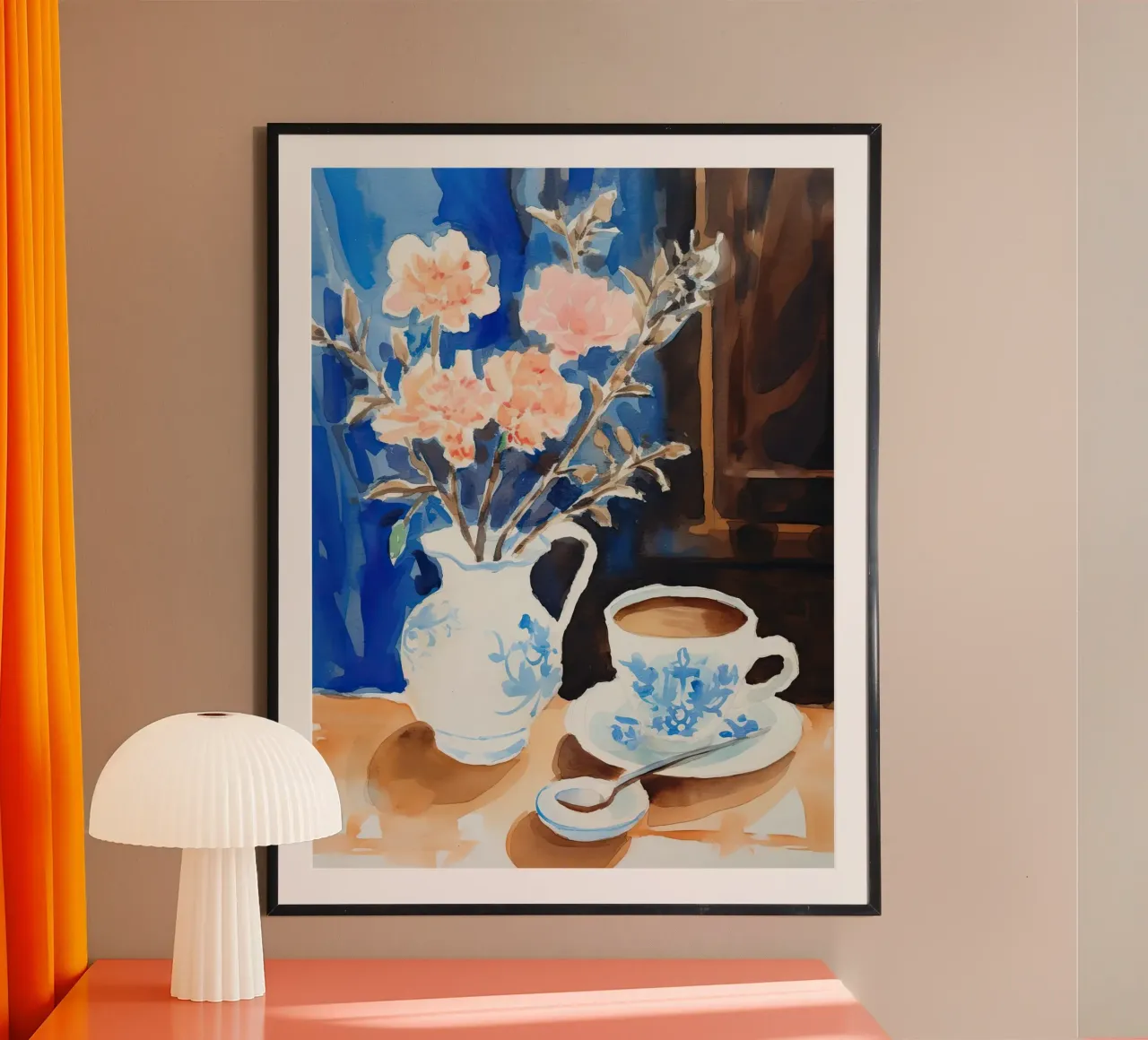 Caffè e fiori poster da DaarbyN