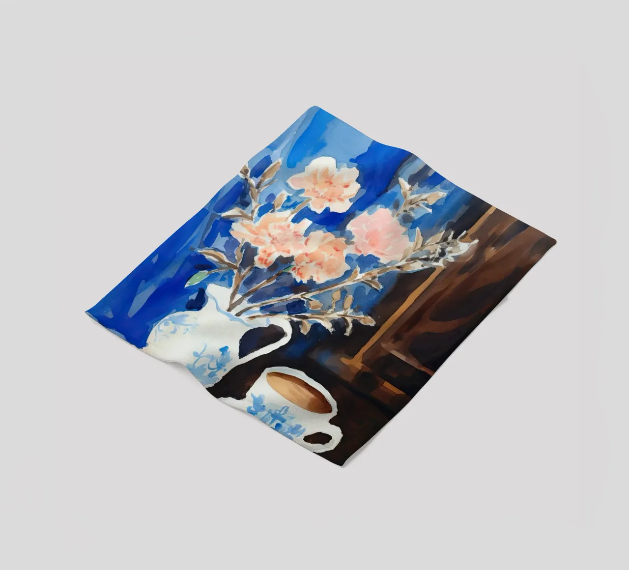 Caffè e fiori coperta in pile da DaarbyN