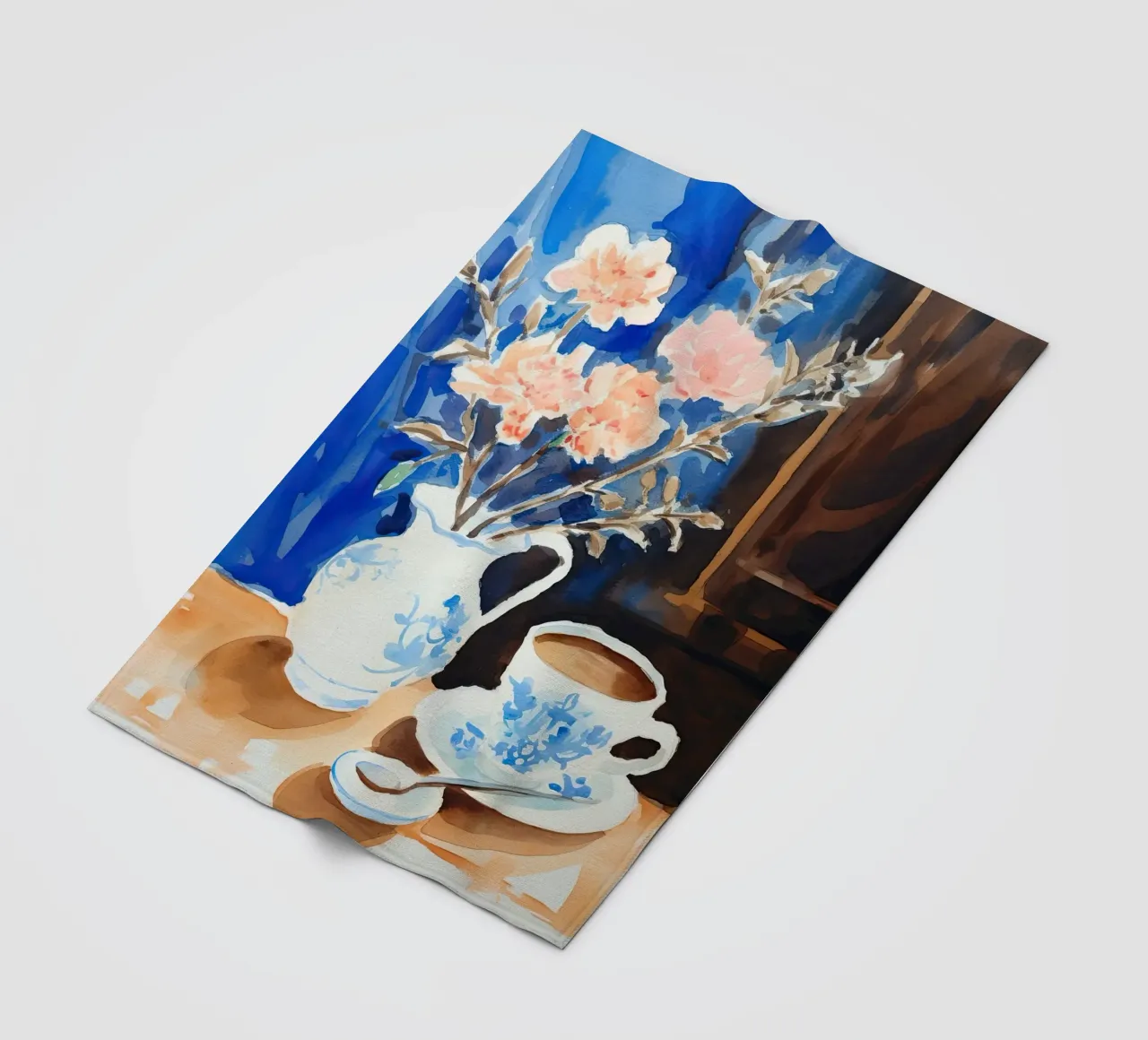 Caffè e fiori coperta in pile da DaarbyN