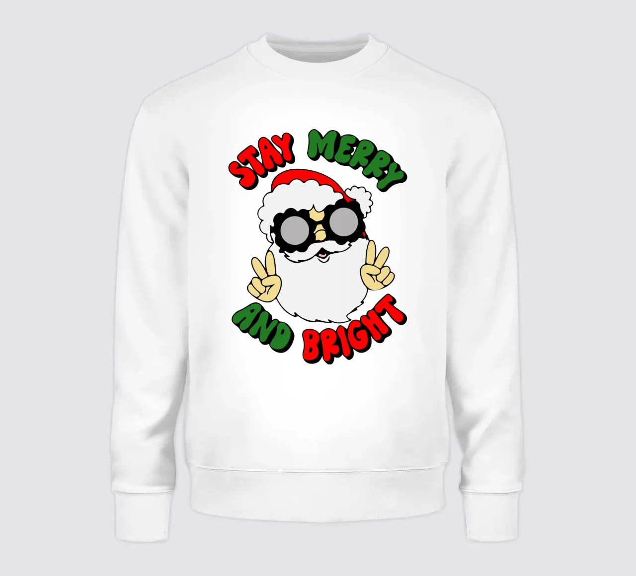 restez joyeux et lumineux père noël sweat de onefeelshop