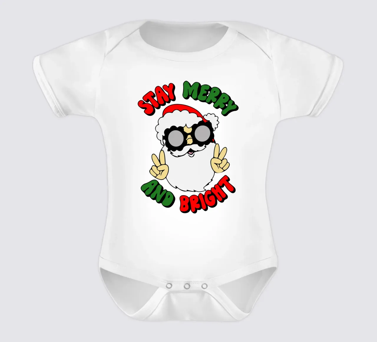 restez joyeux et lumineux père noël body bébé de onefeelshop