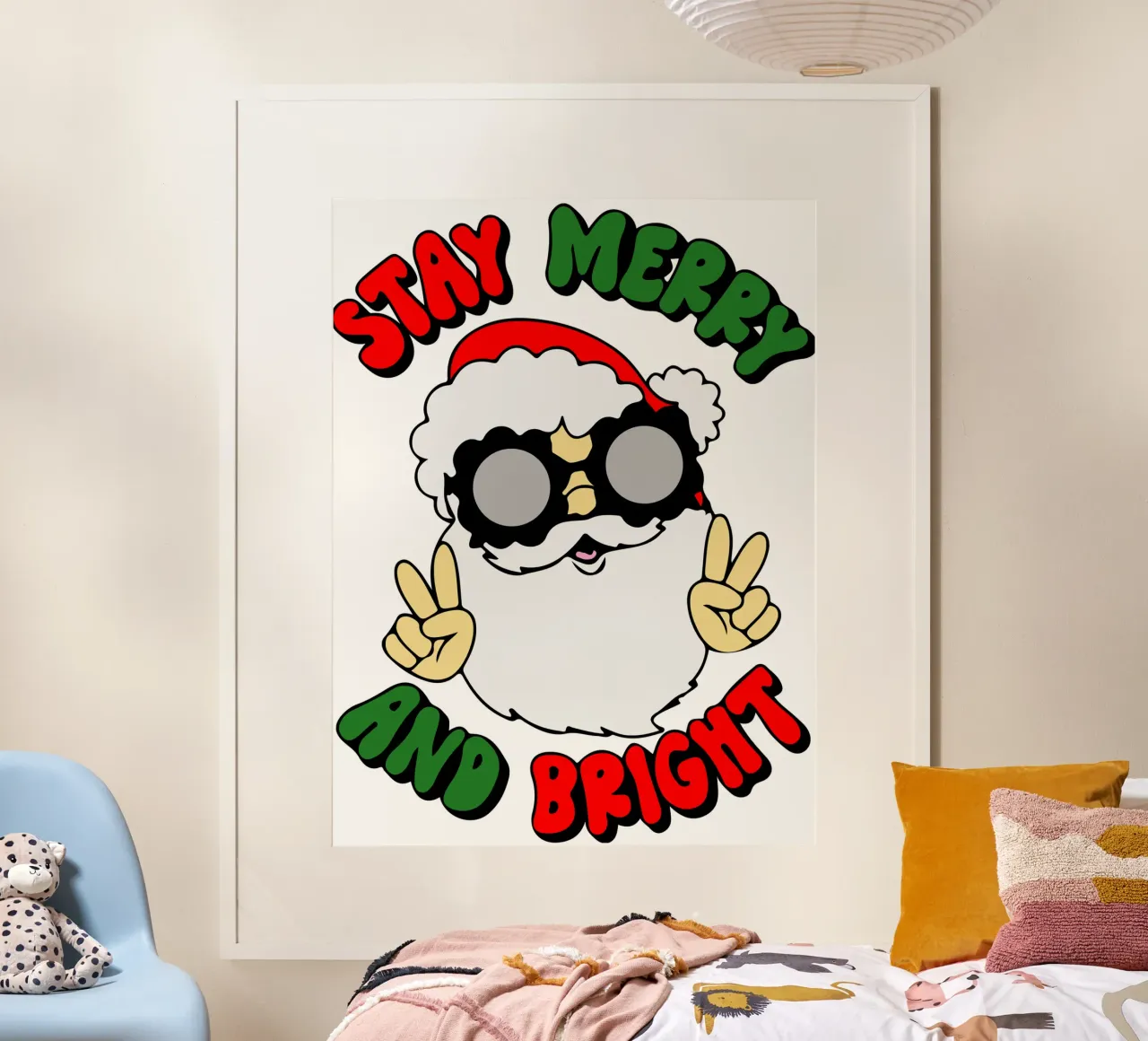 restez joyeux et lumineux père noël hahnemühle de onefeelshop