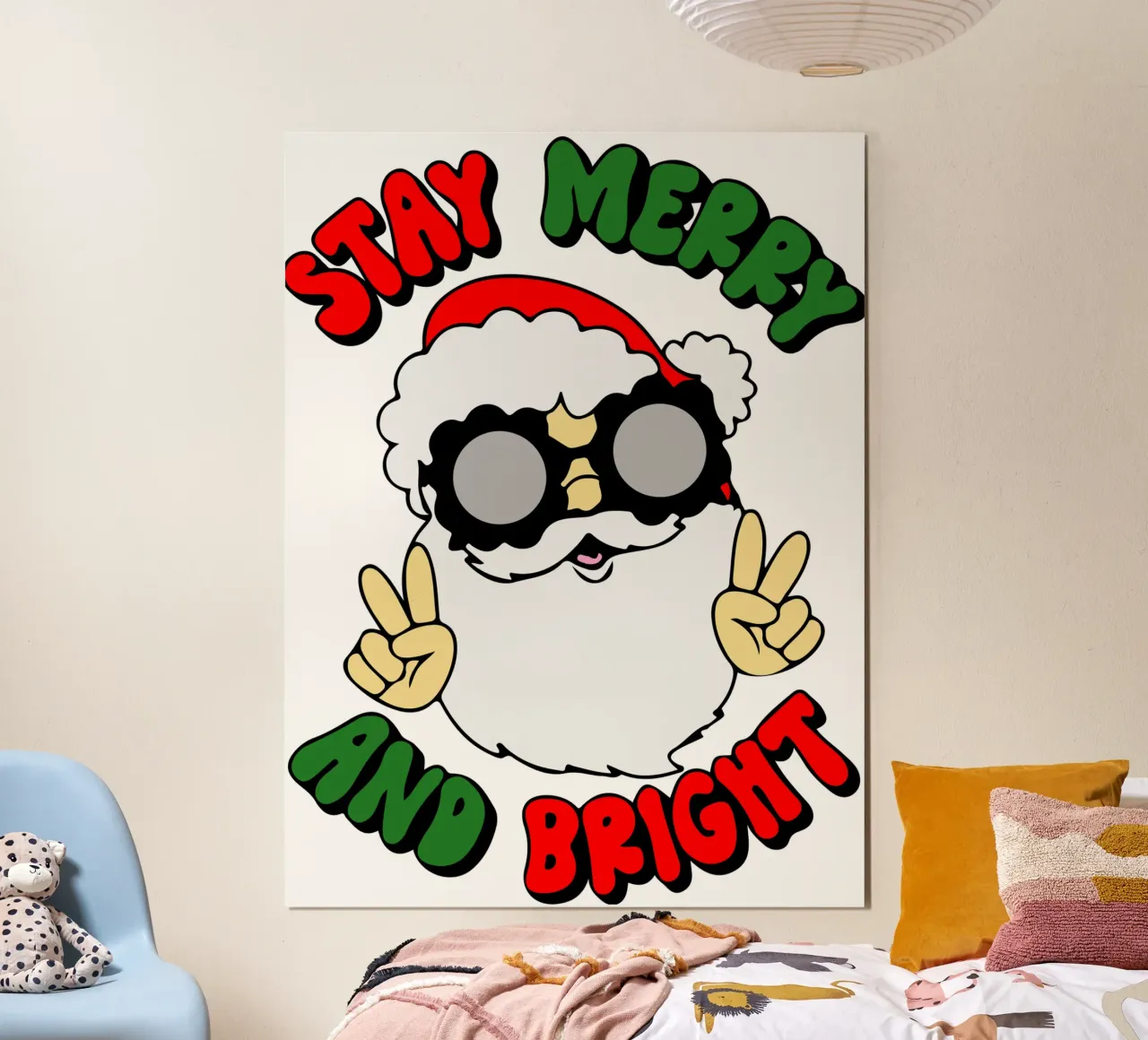 restez joyeux et lumineux père noël hahnemühle de onefeelshop