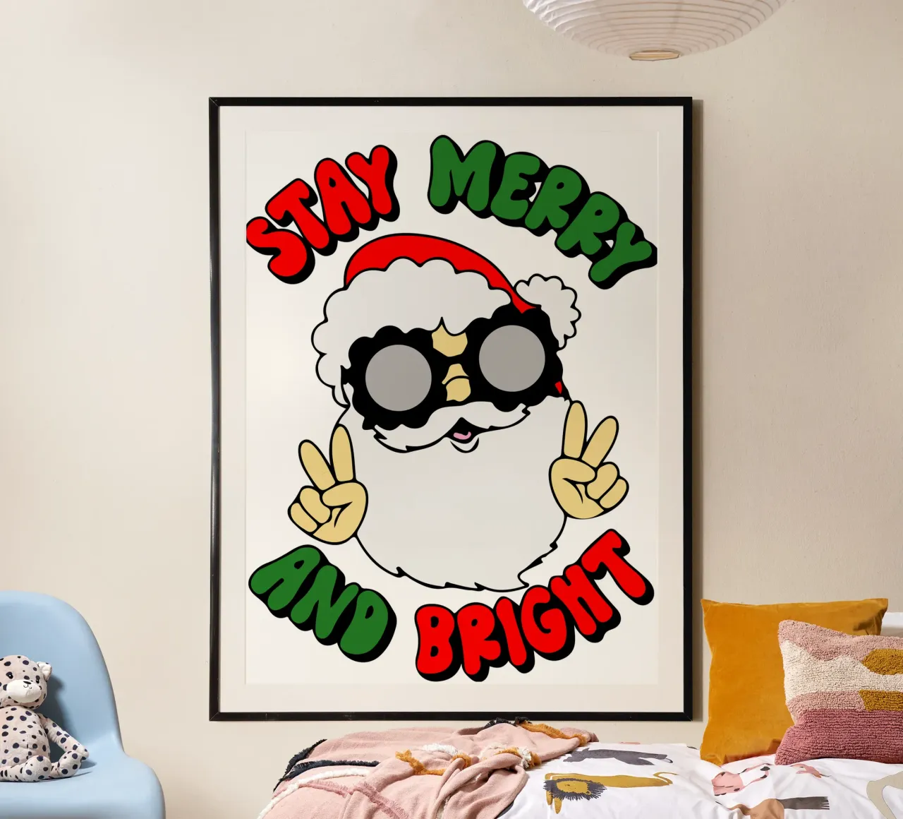 restez joyeux et lumineux père noël hahnemühle de onefeelshop