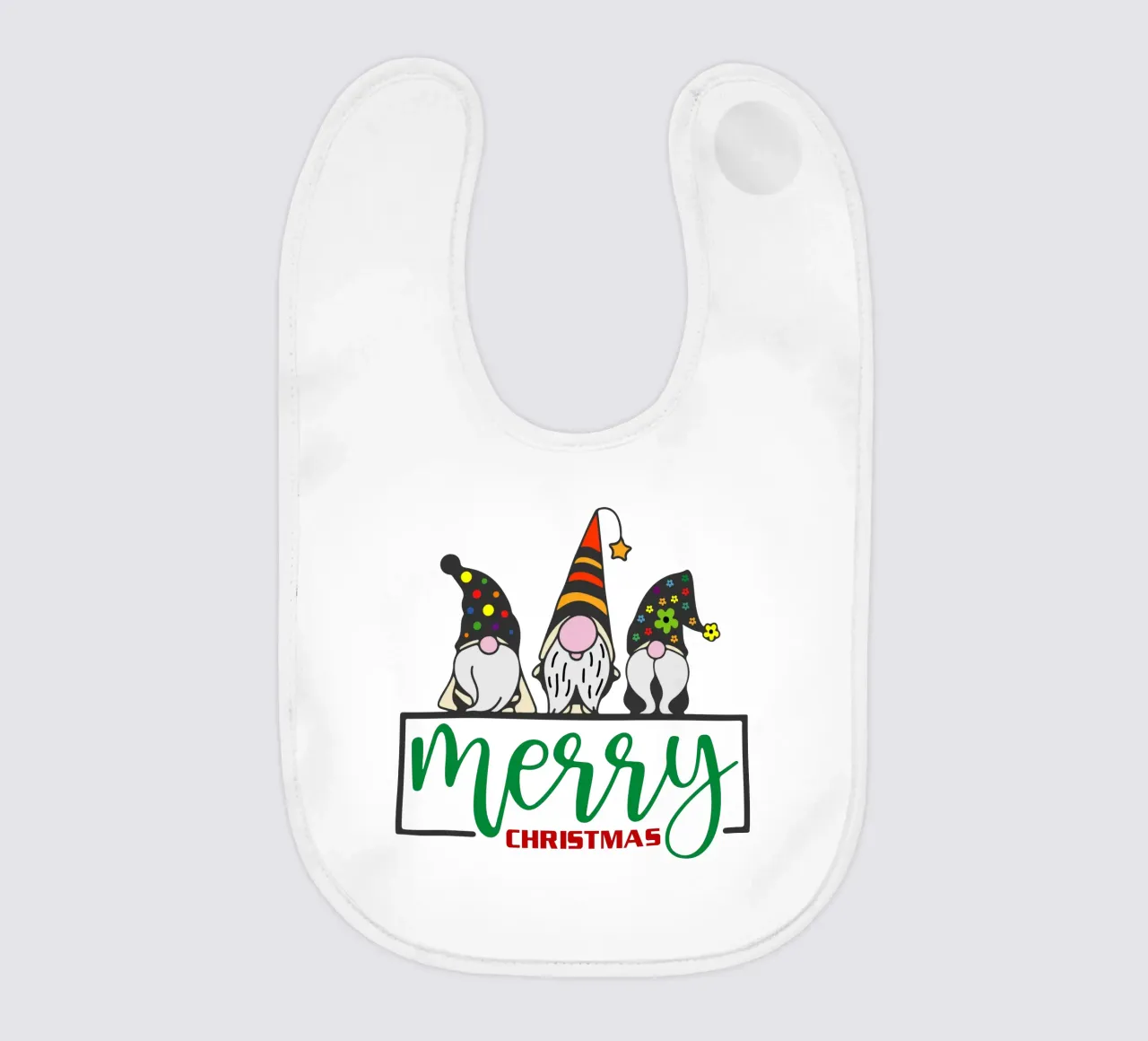 merry christmas baby bib by onefeelshop