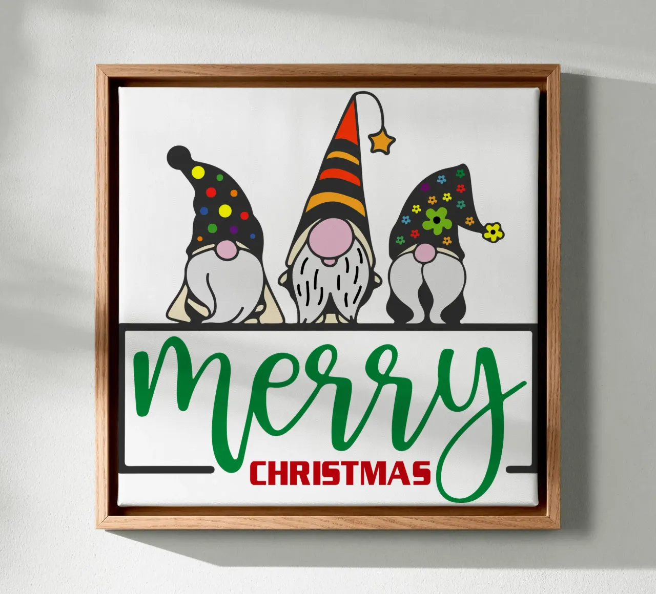 merry christmas canvas by onefeelshop