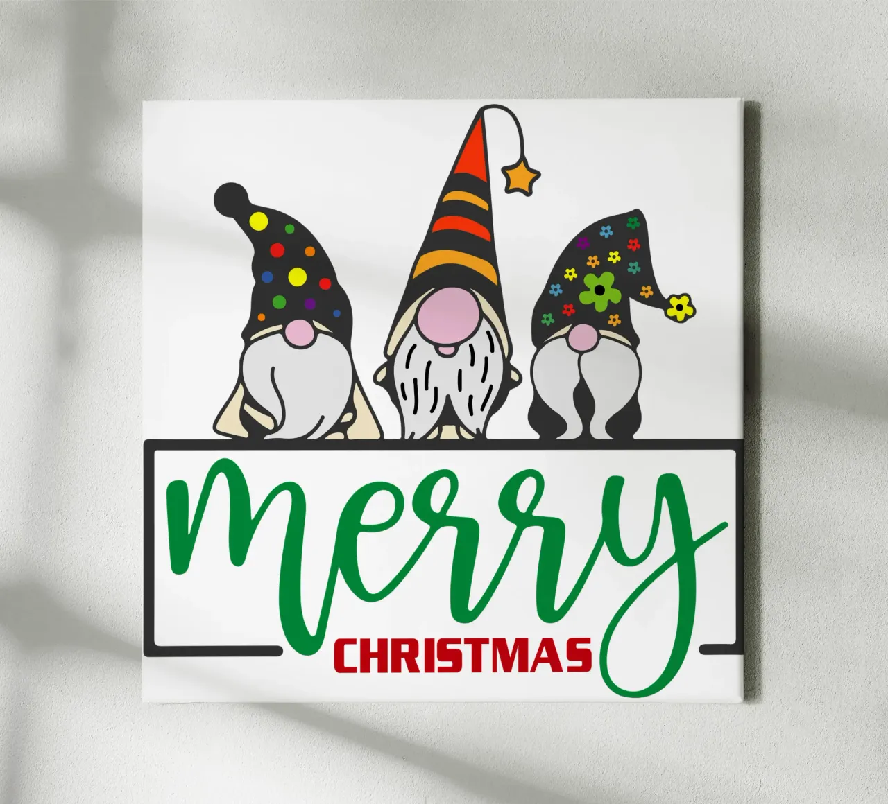 merry christmas canvas by onefeelshop