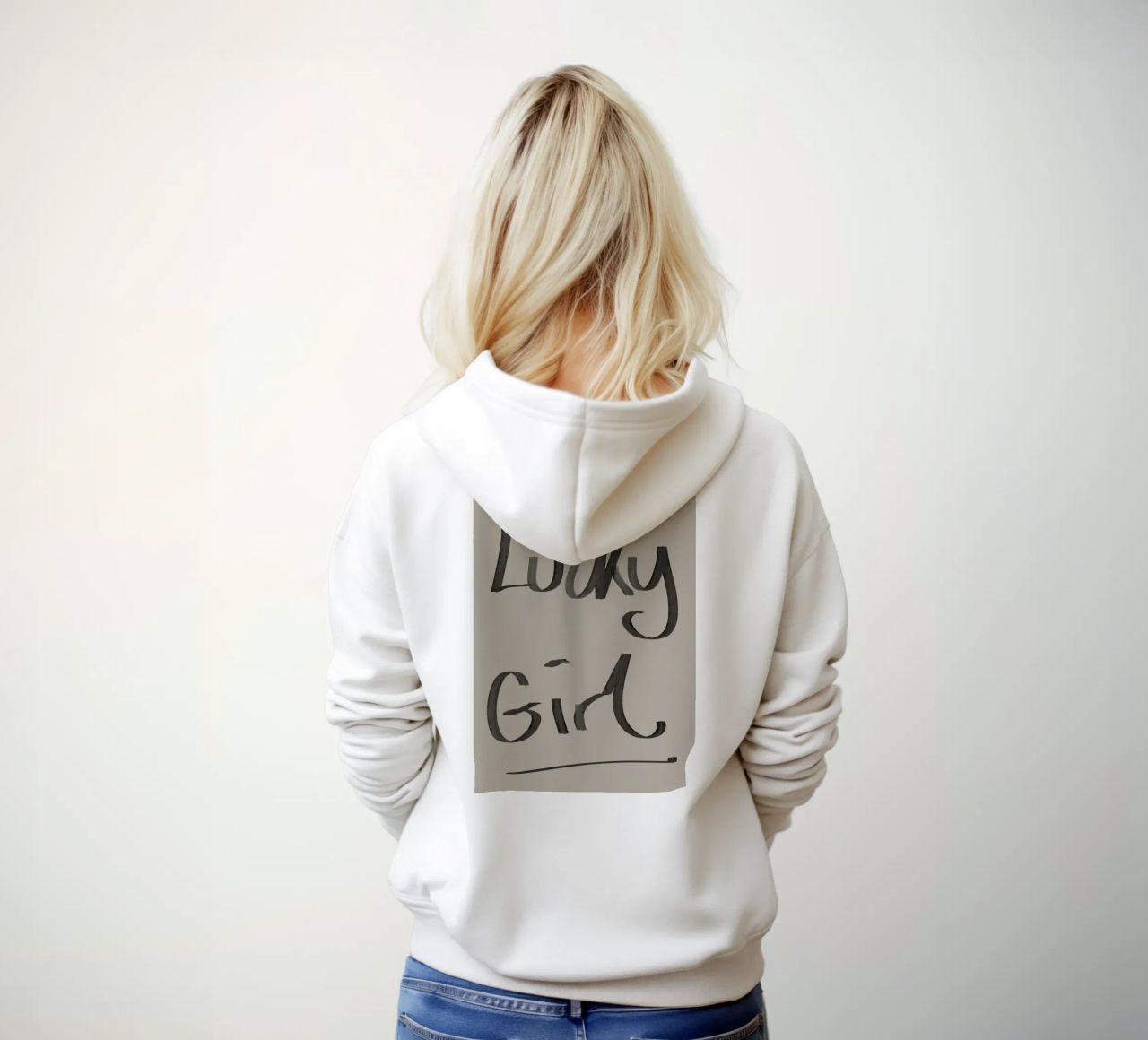 Ragazza fortunata felpa con cappuccio da Studio B