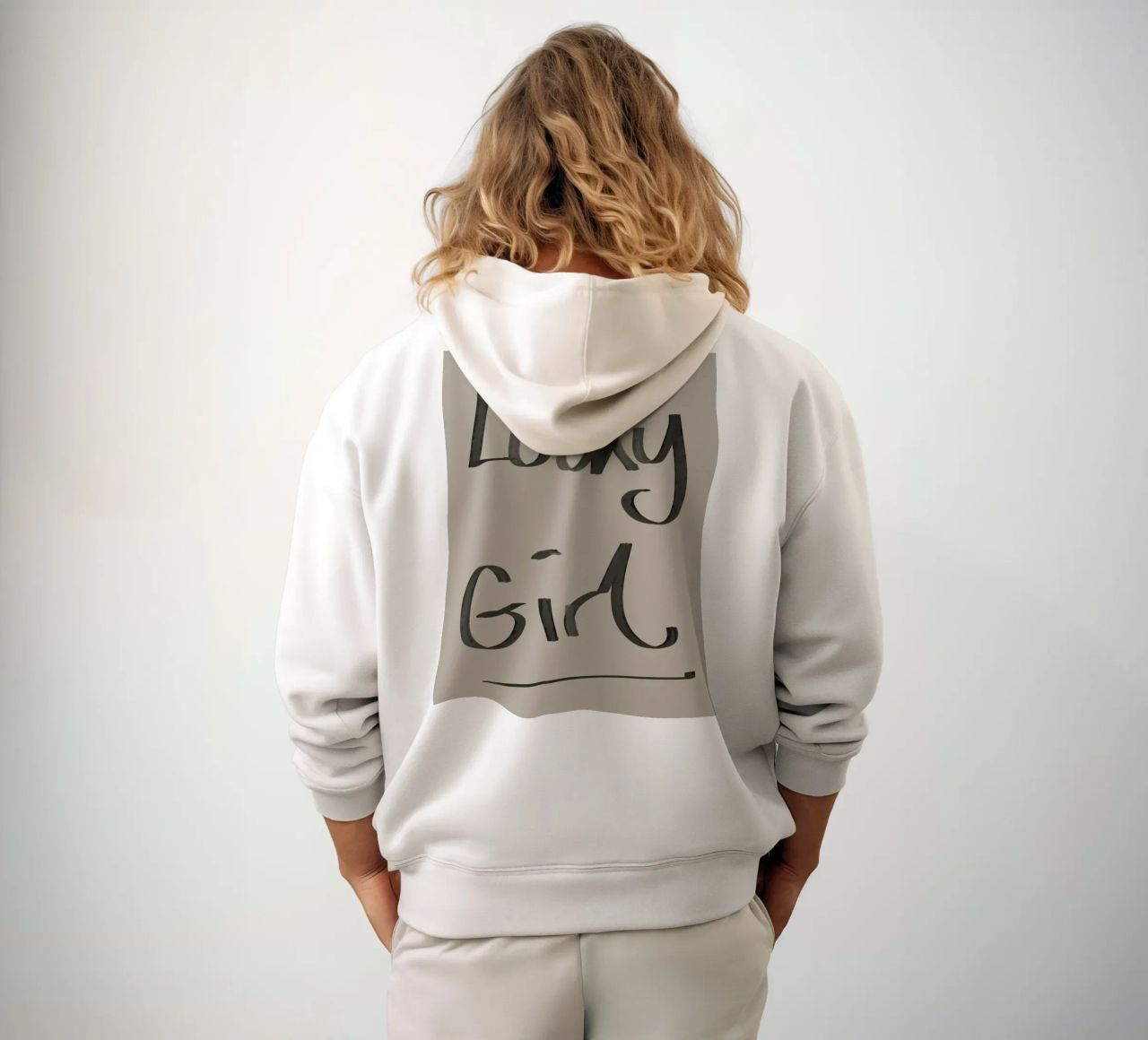 Ragazza fortunata felpa con cappuccio da Studio B