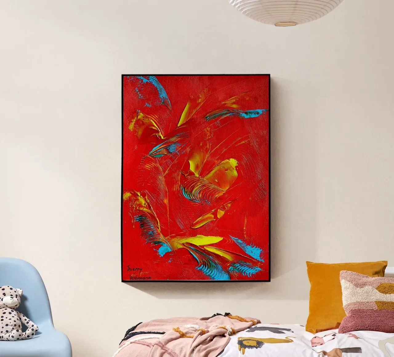 IDEAL GIFT 85 plexiglass da Thierry Vobmann Abstract painting