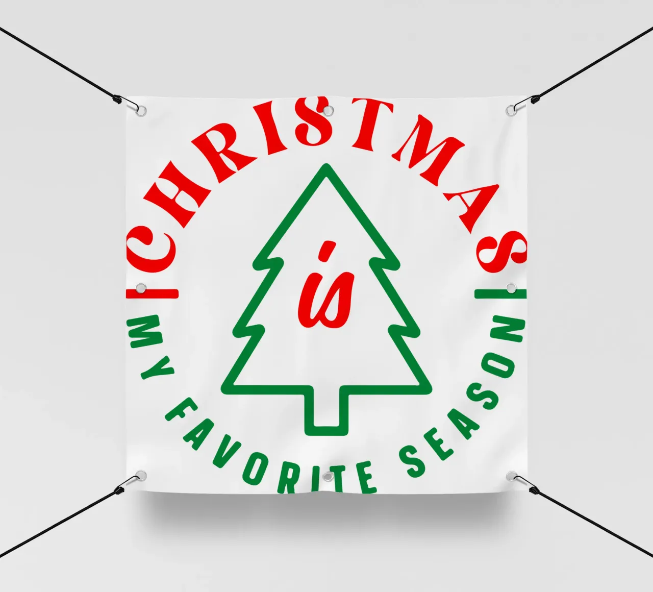 il Natale è la mia stagione preferita telo in pvc da onefeelshop