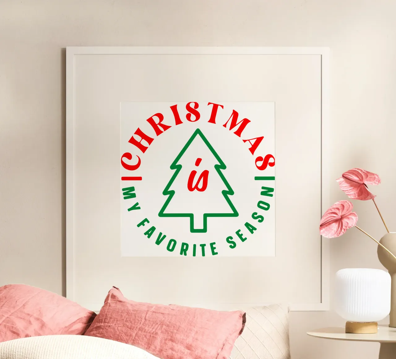il Natale è la mia stagione preferita poster da onefeelshop
