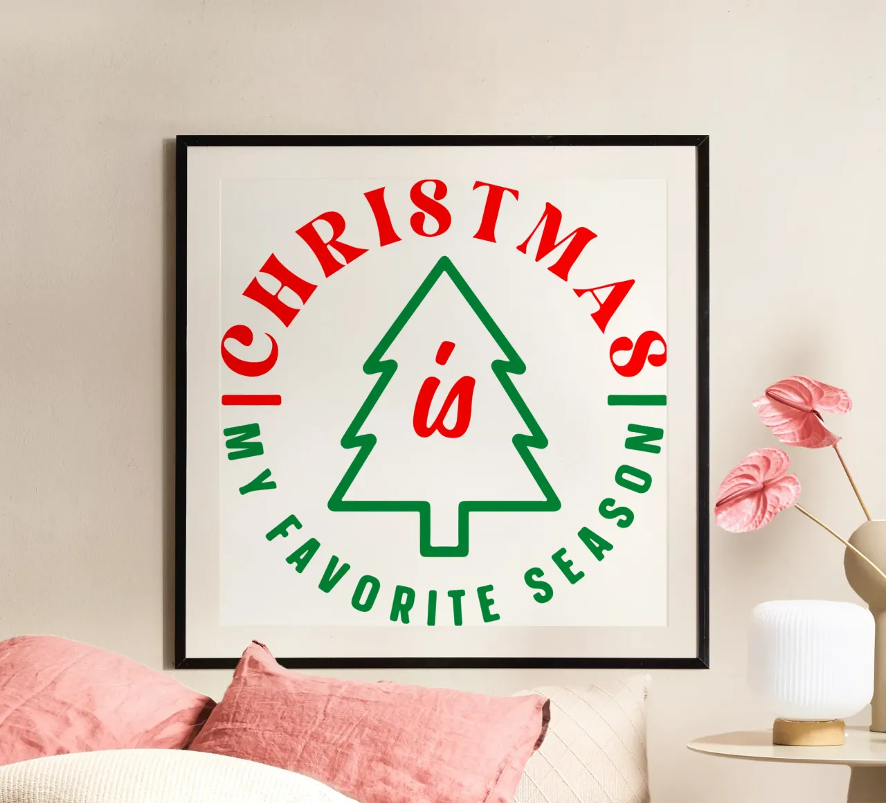 il Natale è la mia stagione preferita poster da onefeelshop