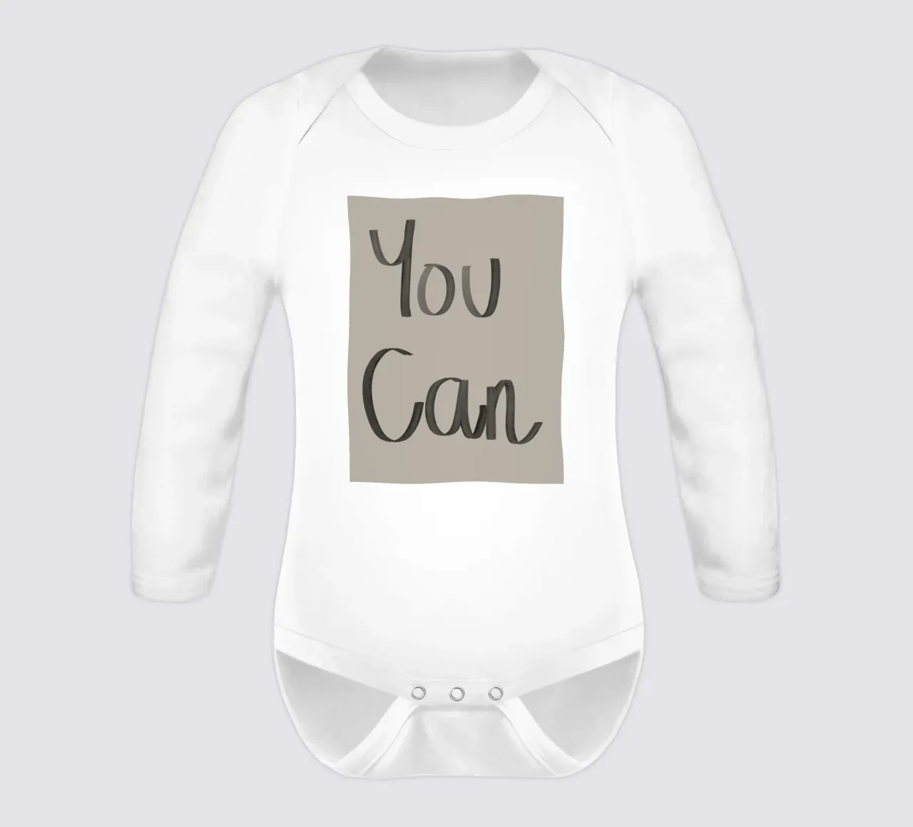 You Can long-sleeve baby romper by Studio B