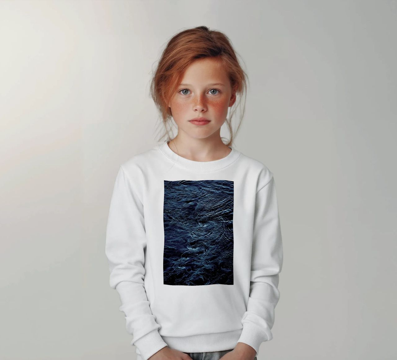 The Waves In Between felpa bambino da Pale Grain