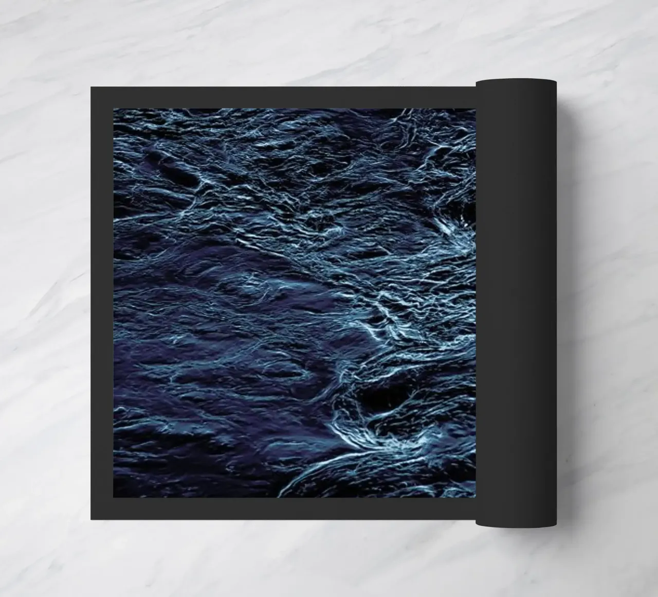 The Waves In Between Fußmatte von Pale Grain