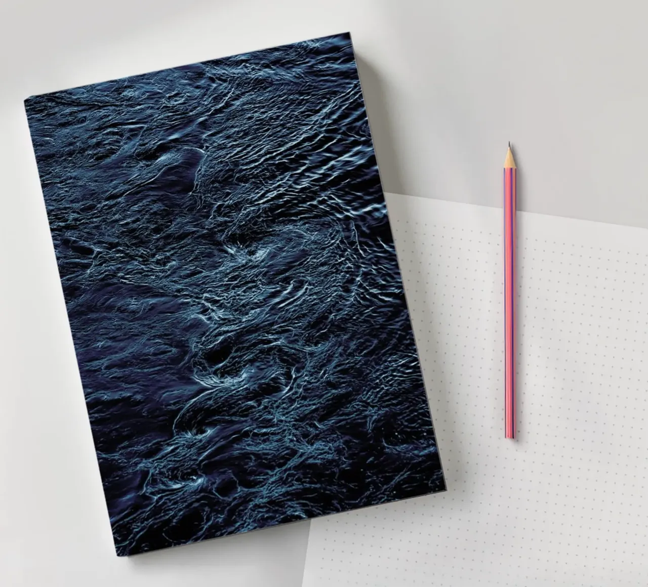 The Waves In Between notebook by Pale Grain