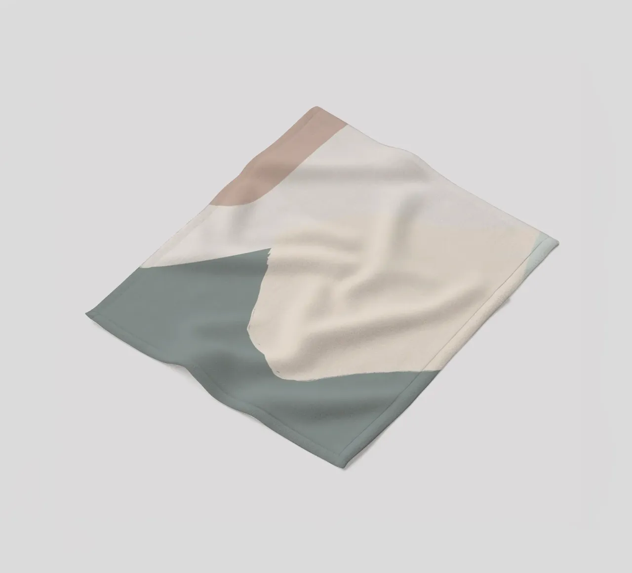 Soothing Beige Abstract fleece blanket by nileshkikuuchise