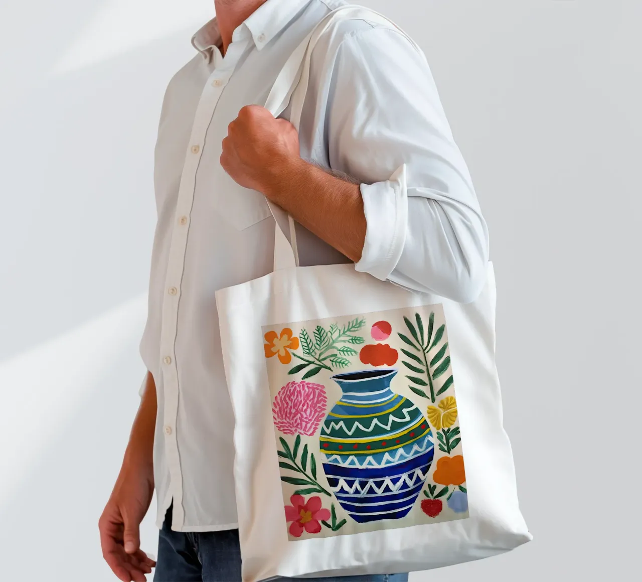 Jarrón ornamental tote bag de DaarbyN