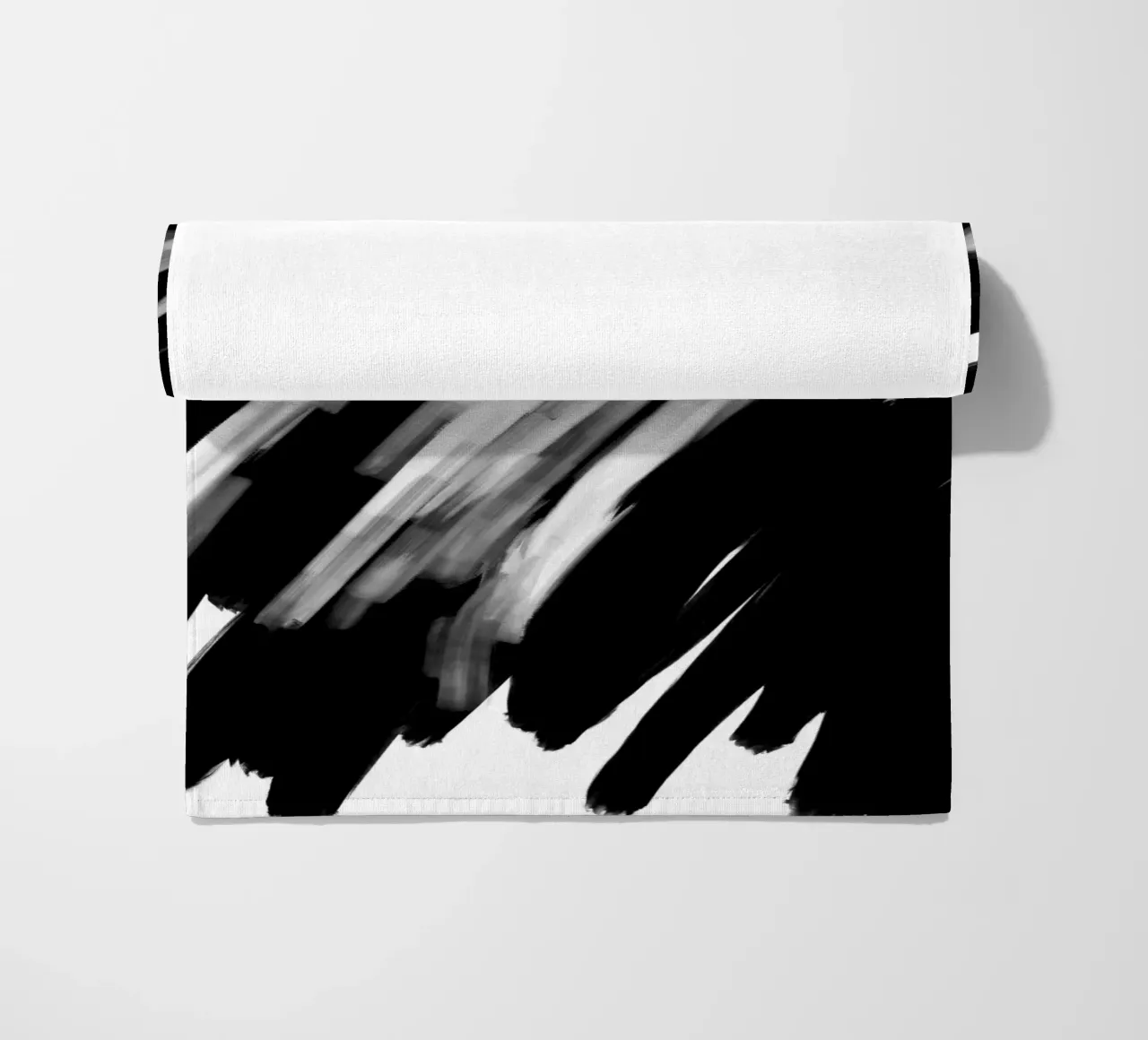 Bianco e nero astratto telo mare da Studio B