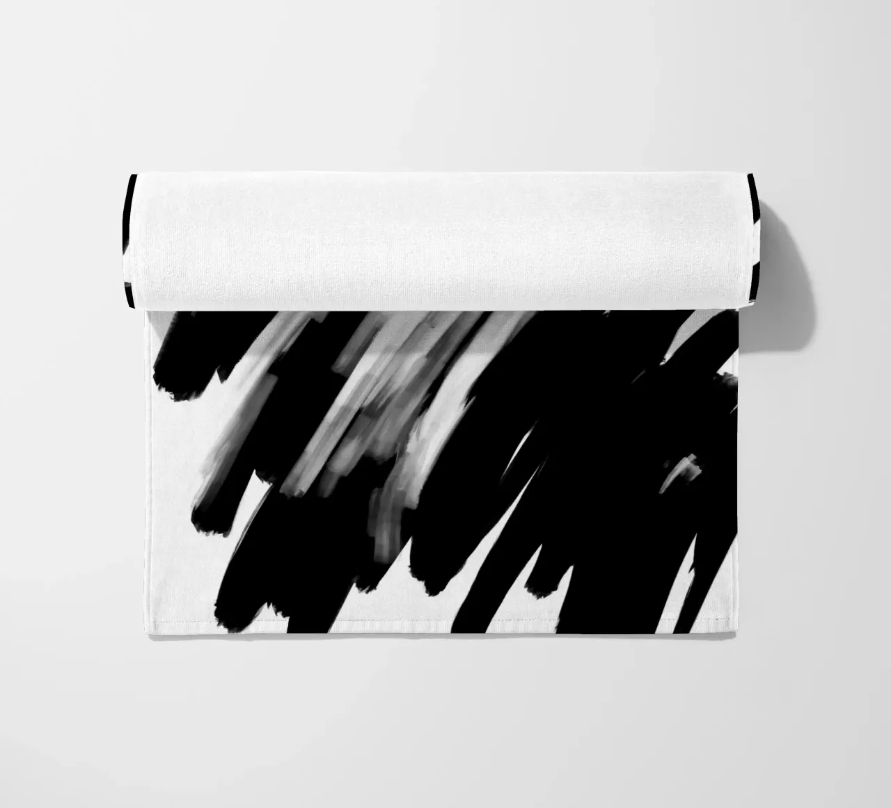 Bianco e nero astratto telo mare da Studio B