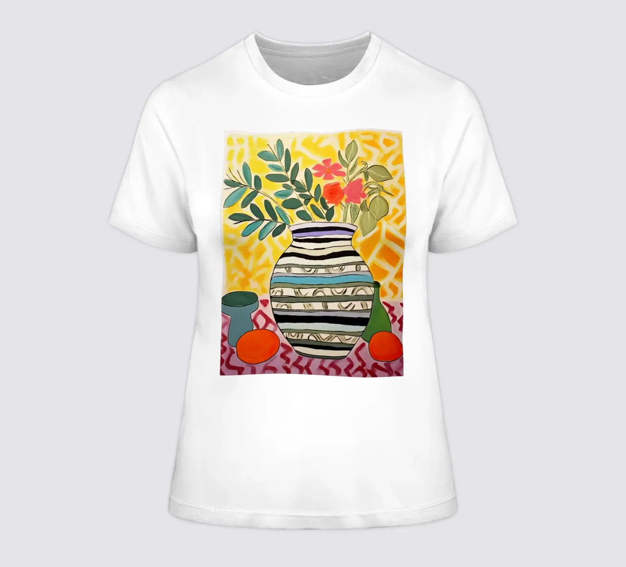 Jarrón ornamental con flores camiseta de mujer de DaarbyN